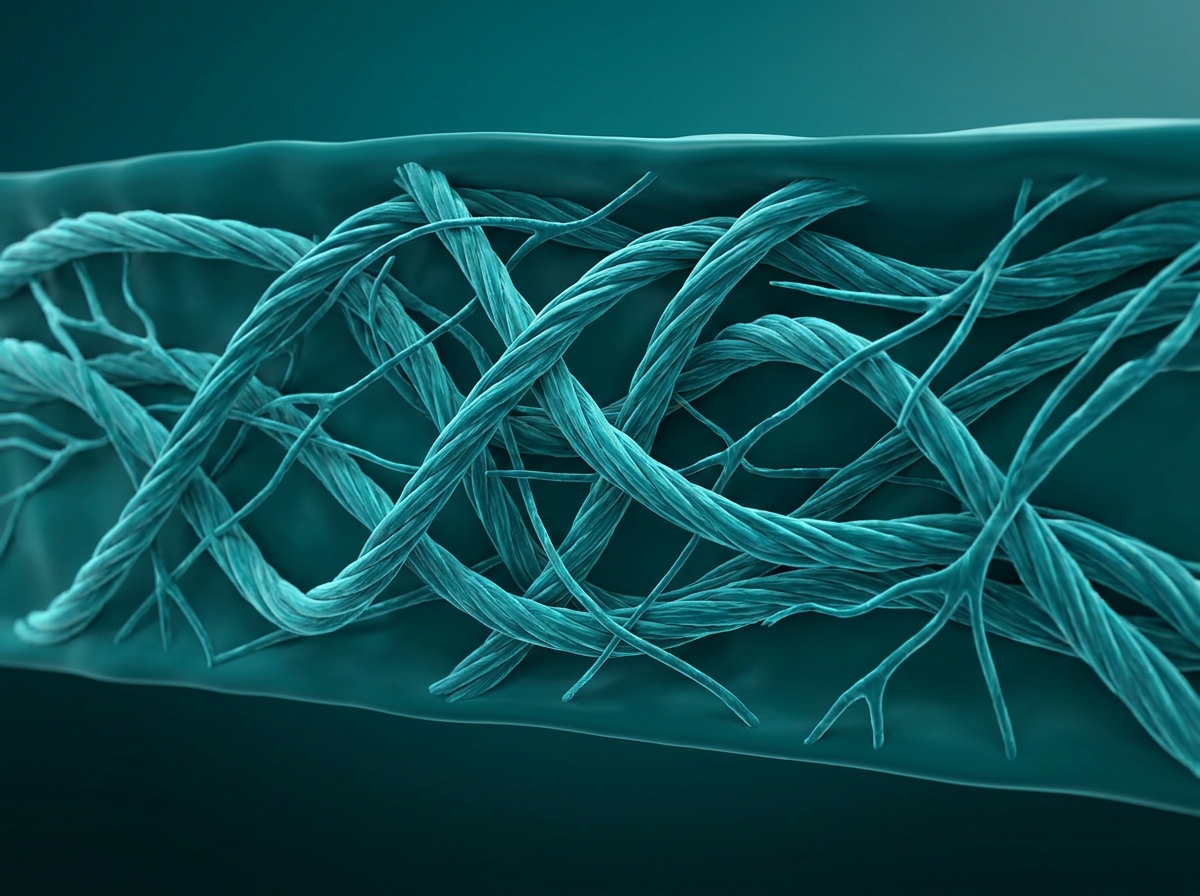 Supporting figure: undefined, illustrating collagen and elastin fibers in the layers of the skin (where it acts).
