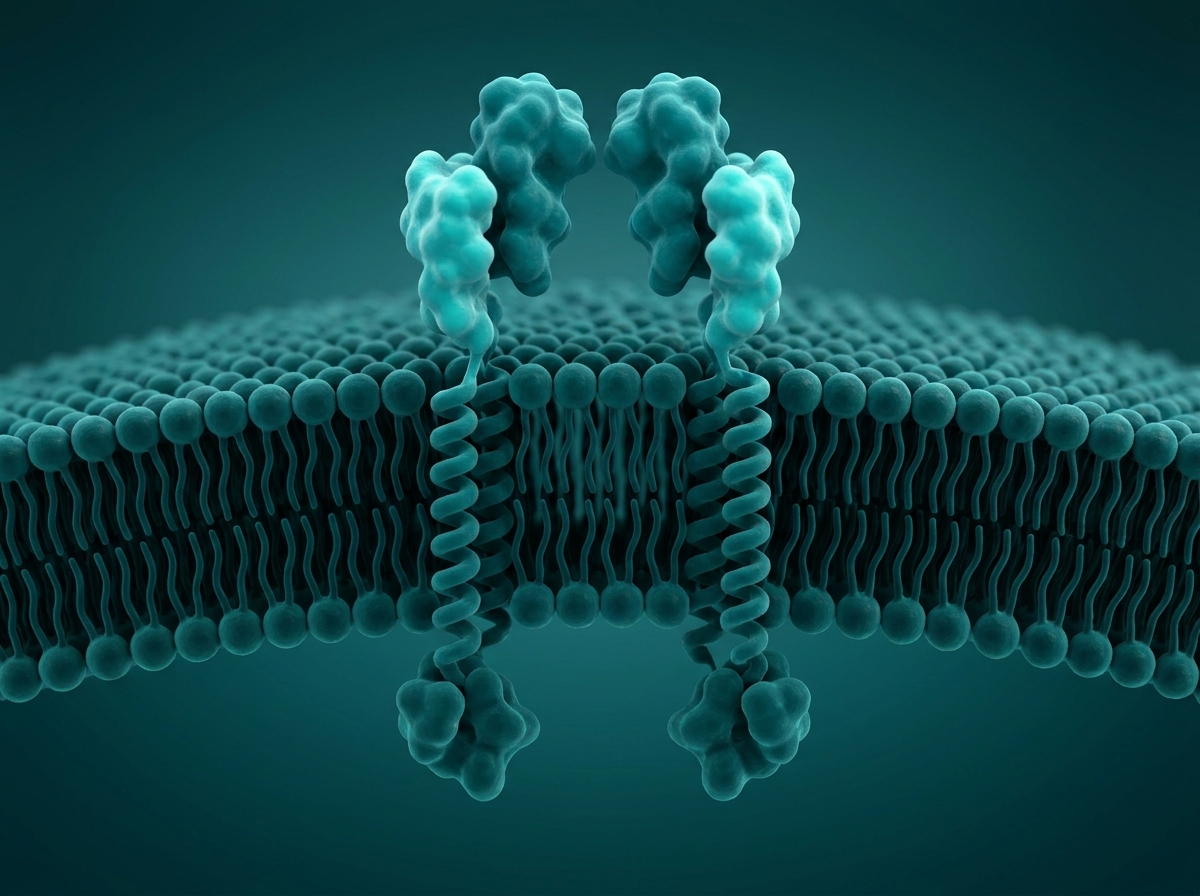 Supporting figure: undefined, illustrating the IGF-1 receptor spanning a cell membrane.