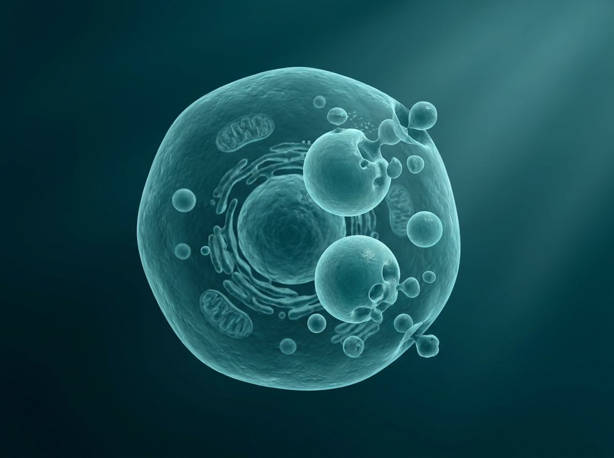 Supporting figure: undefined, illustrating a liver cell shedding stored fat droplets (reduced liver fat).