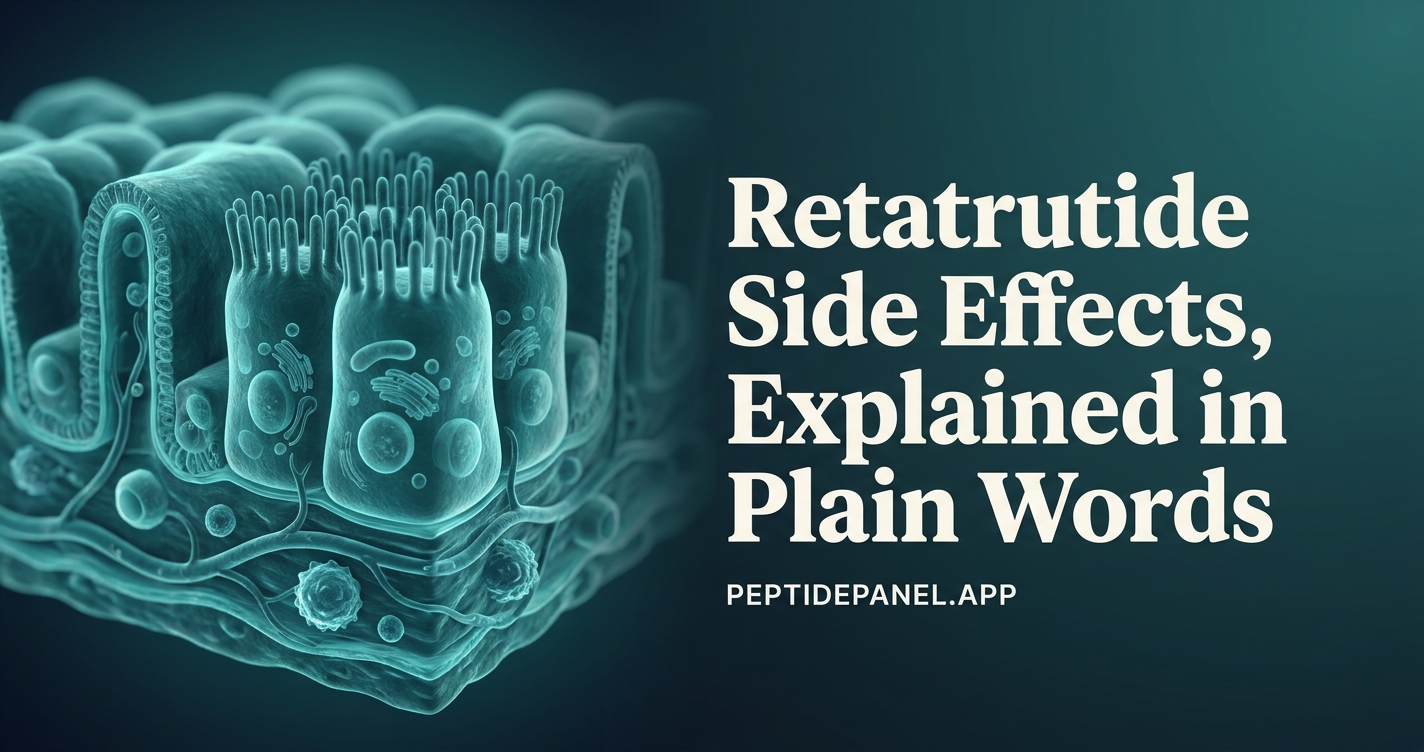 Retatrutide Side Effects, Explained in Plain Words | PeptidePanel.app