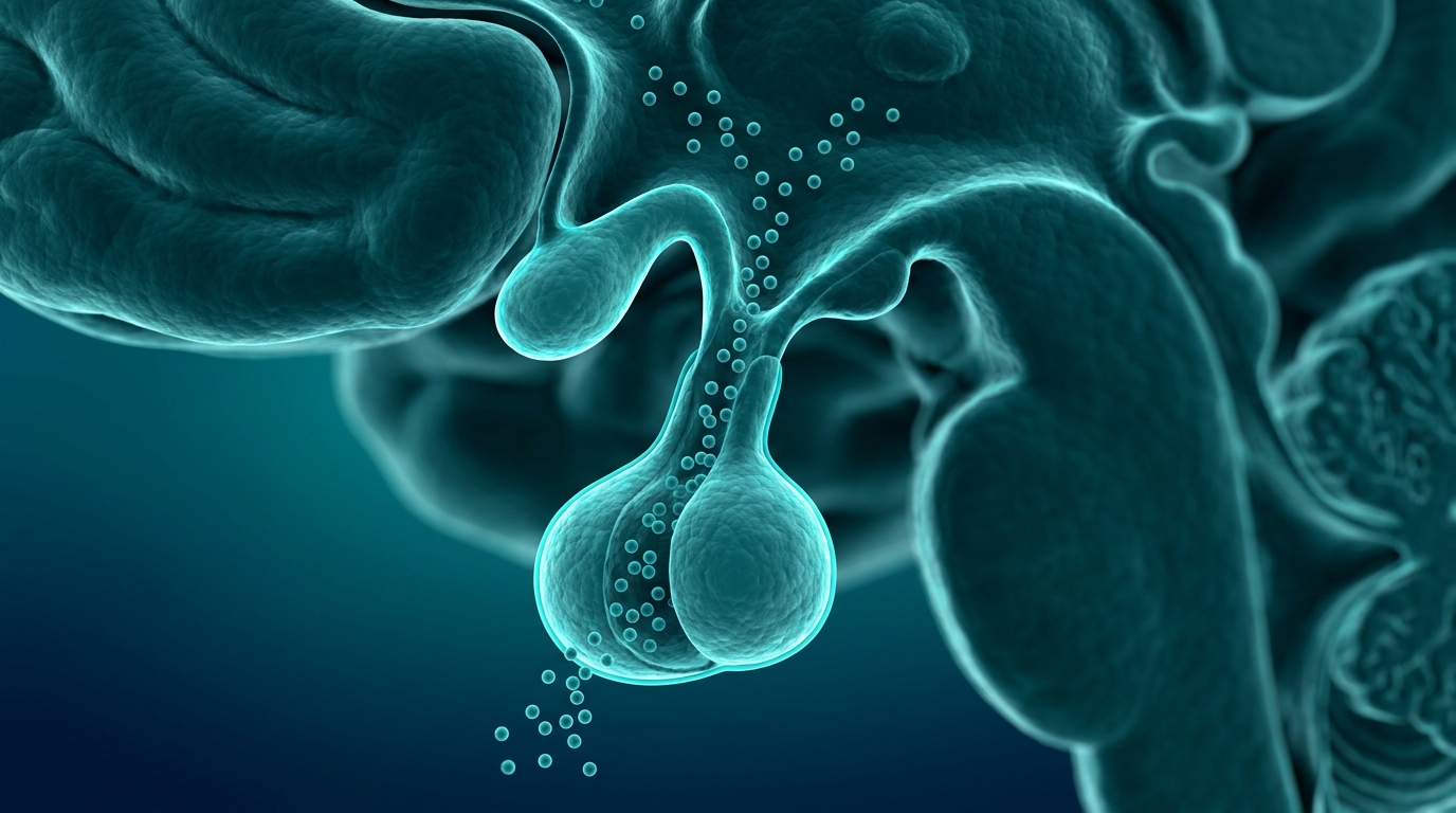 Scientific illustration: the hypothalamus–pituitary growth-hormone axis releasing hormone.