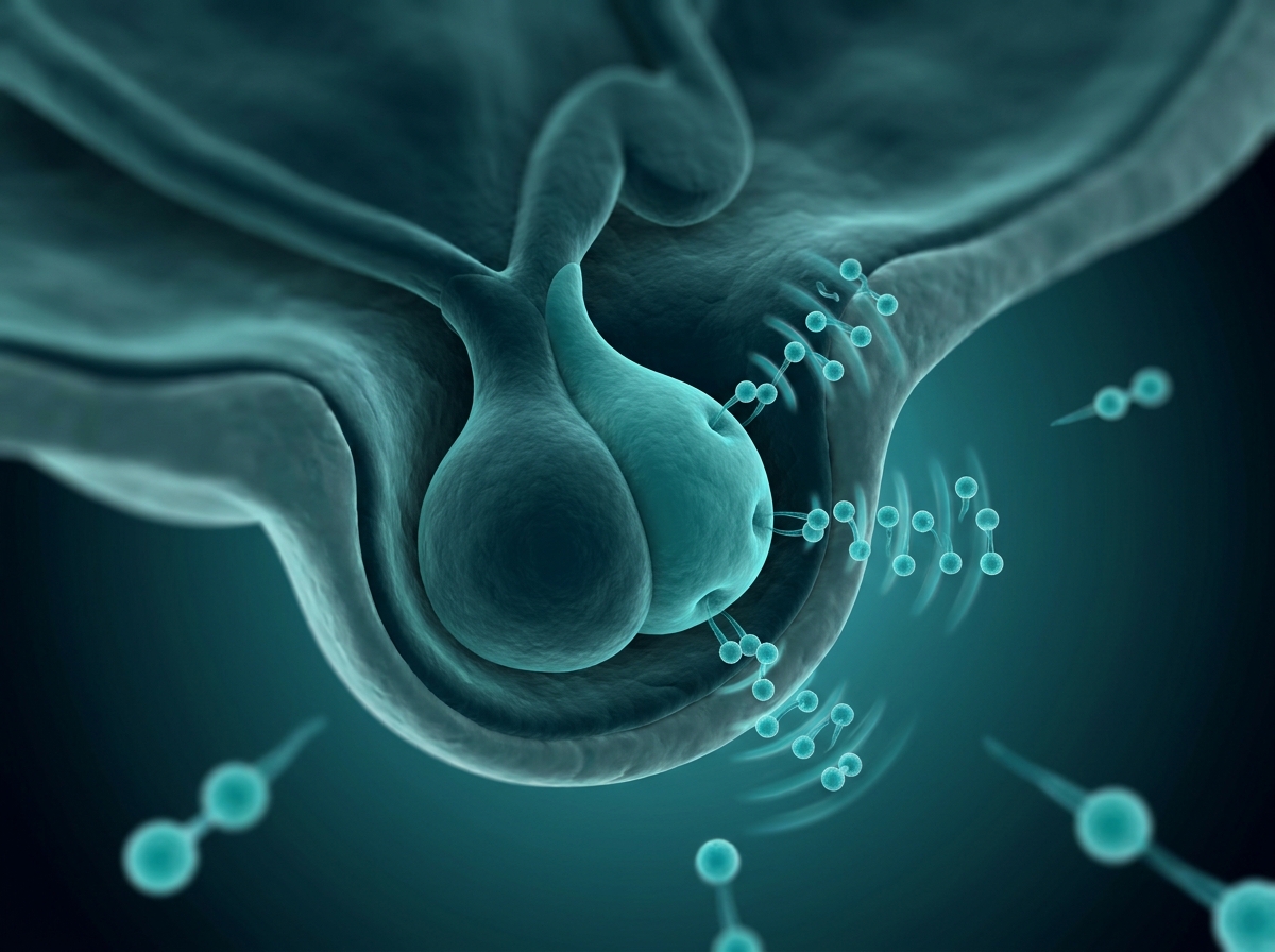 Supporting figure: the pituitary gland releasing pulses of growth hormone.
